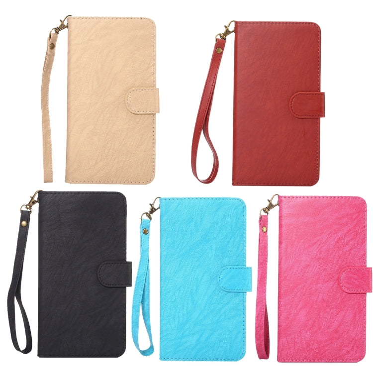 A3 Universal Da Vinci Texture Horizontal Flip Leather Case with Card Slots & Wallet & Photo Frame & Magnetic Buckle & 18cm Lanyard for Galaxy S7 & S6 Edge & S6, iPhone X  & iPhone 7 & 6s & 6, Huawei P9 & P9 Lite & Honor 8, Size: 14.5 x 7.5 x 1.8 cm