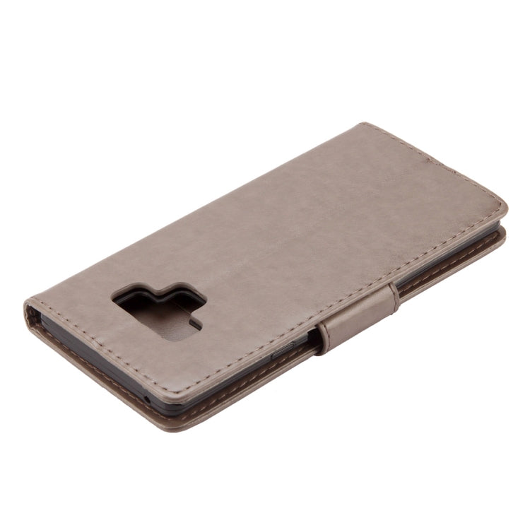 Embossed Butterfly Pattern Horizontal Flip Leather Case with Card Slot & Holder & Wallet & Lanyard For Galaxy Note9