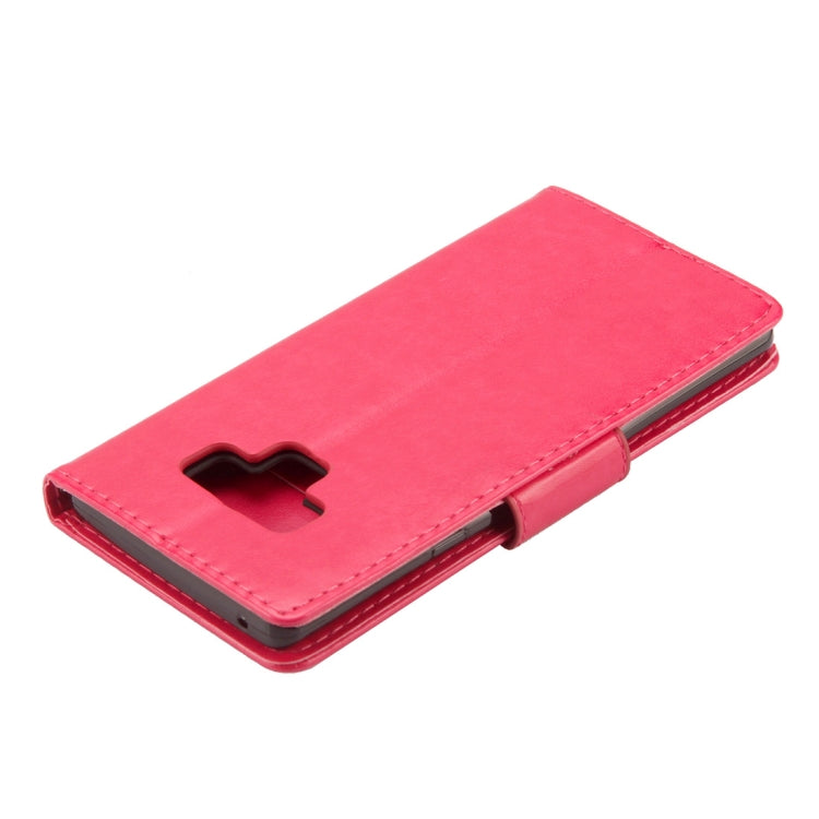 Embossed Butterfly Pattern Horizontal Flip Leather Case with Card Slot & Holder & Wallet & Lanyard For Galaxy Note9