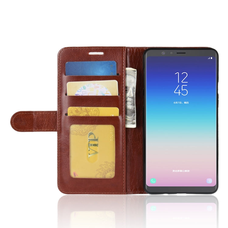 Crazy Horse Texture Horizontal Flip Leather Case for Galaxy A9 Star / A8 Star, with Wallet & Holder & Card Slots