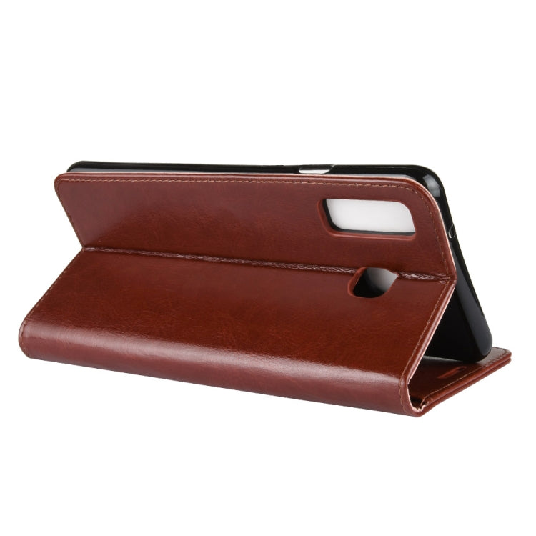 Crazy Horse Texture Horizontal Flip Leather Case for Galaxy A9 Star / A8 Star, with Wallet & Holder & Card Slots
