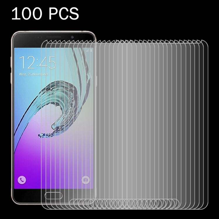 100 PCS For Galaxy A7 (2017) / A720 0.26mm 9H Surface Hardness 2.5D Explosion-proof Tempered Glass Screen Film