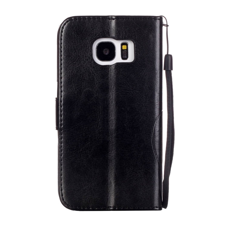 For Galaxy S7 / G930 Heart Diamond Encrusted Flowers Embossing Horizontal Flip Leather Case with Holder & Card Slots & Wallet & Lanyard