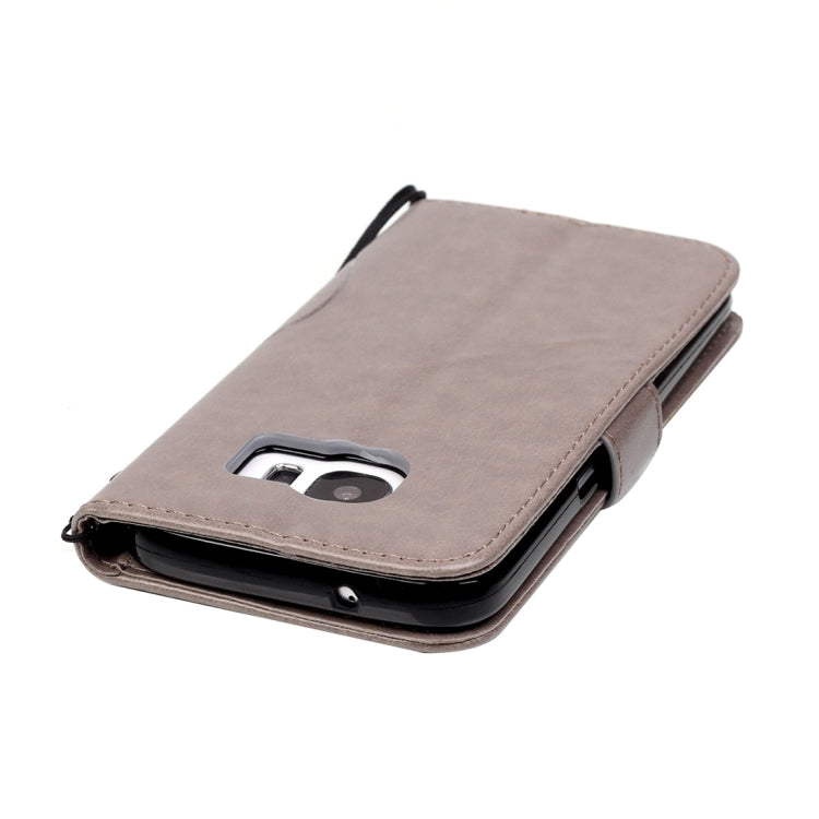 For Galaxy S7 / G930 Heart Diamond Encrusted Flowers Embossing Horizontal Flip Leather Case with Holder & Card Slots & Wallet & Lanyard