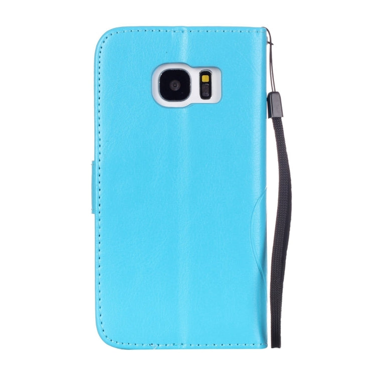 For Galaxy S7 / G930 Heart Diamond Encrusted Flowers Embossing Horizontal Flip Leather Case with Holder & Card Slots & Wallet & Lanyard