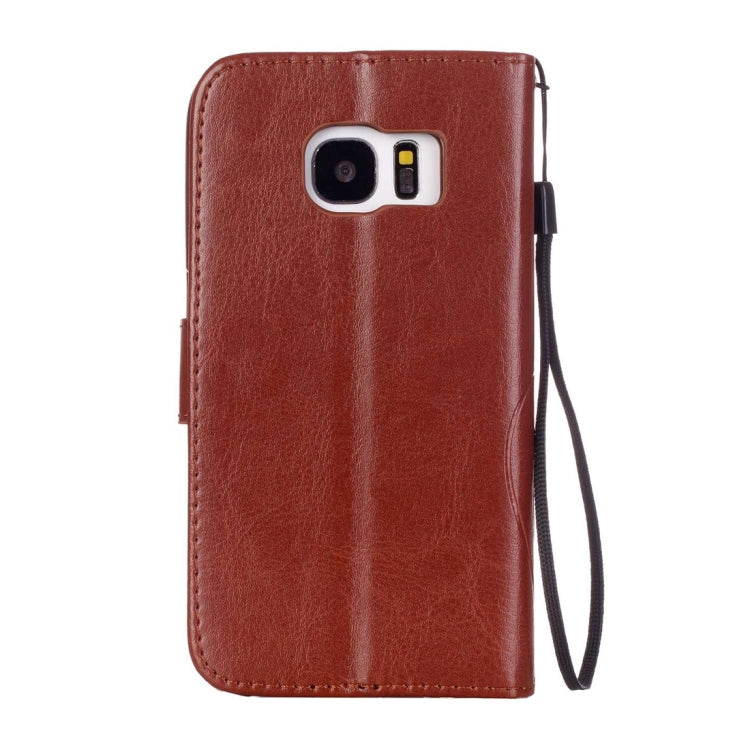 For Galaxy S7 / G930 Heart Diamond Encrusted Flowers Embossing Horizontal Flip Leather Case with Holder & Card Slots & Wallet & Lanyard