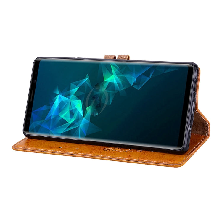 Business Style Oil Wax Texture Horizontal Flip Leather Case, with Holder & Card Slots & Wallet For Galaxy Note9