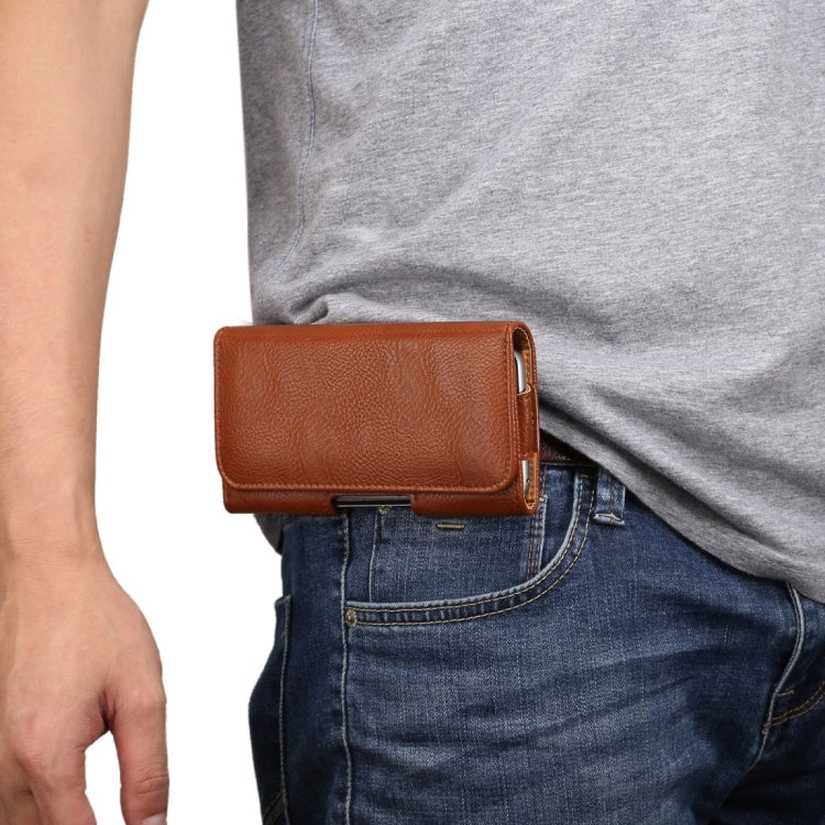 5.5 inch and Below Universal Bark Texture Vertical Flip Leather Case with Belt Hole for Samsung, Huawei, HTC, LG, ASUS, Meizu, Xiaomi, Ulefone, DOOGEE, Oukitel, Cubot and other Smartphones(Brown)