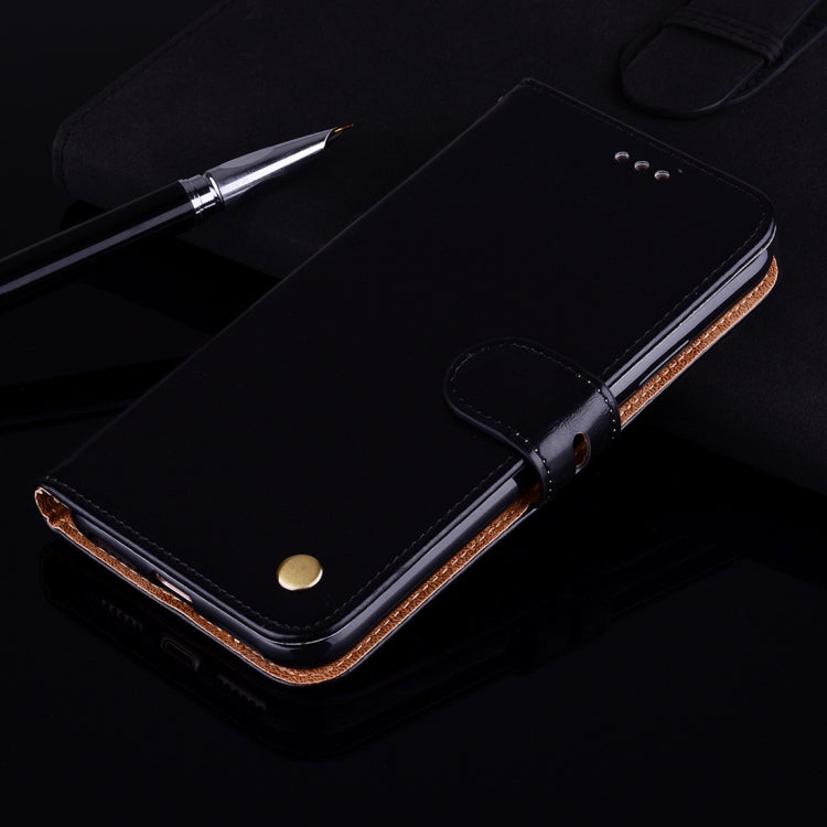 Business Style Oil Wax Texture Horizontal Flip Leather Case, with Holder & Card Slots & Wallet For Galaxy J8 (2018) (EU Version)