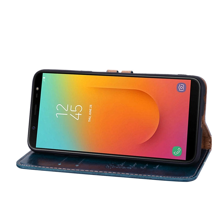 Business Style Oil Wax Texture Horizontal Flip Leather Case, with Holder & Card Slots & Wallet For Galaxy J8 (2018) (EU Version)