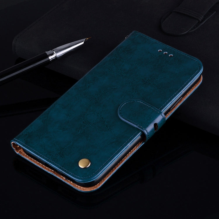 Business Style Oil Wax Texture Horizontal Flip Leather Case, with Holder & Card Slots & Wallet For Galaxy J8 (2018) (EU Version)