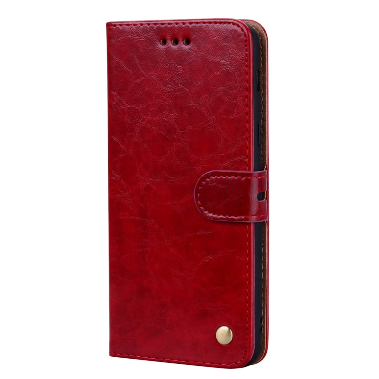 Business Style Oil Wax Texture Horizontal Flip Leather Case, with Holder & Card Slots & Wallet For Galaxy J8 (2018) (EU Version)