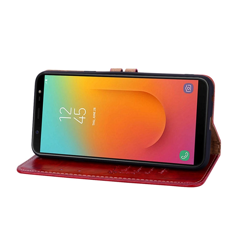 Business Style Oil Wax Texture Horizontal Flip Leather Case, with Holder & Card Slots & Wallet For Galaxy J8 (2018) (EU Version)