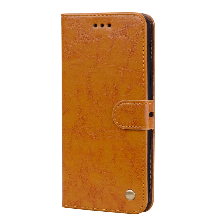 Business Style Oil Wax Texture Horizontal Flip Leather Case, with Holder & Card Slots & Wallet For Galaxy J8 (2018) (EU Version)
