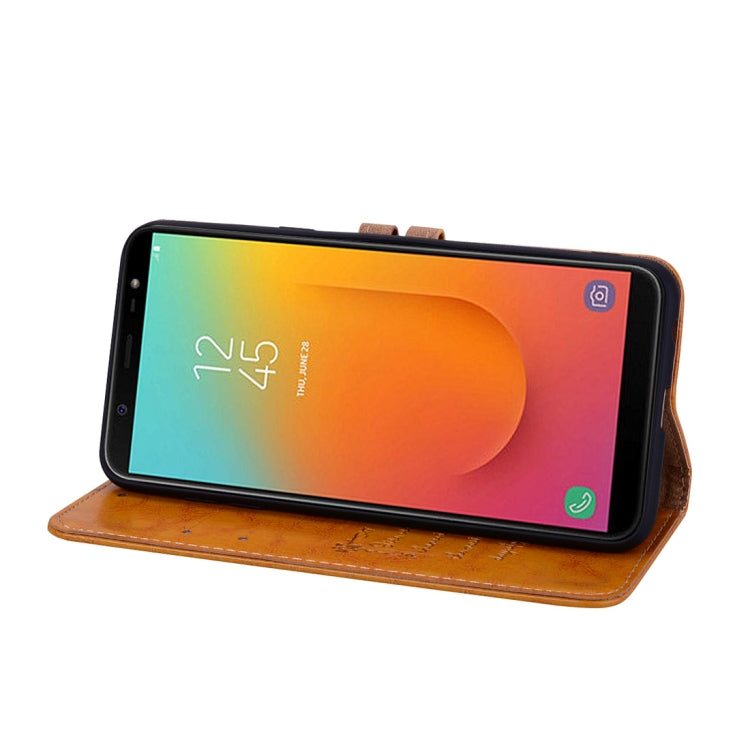 Business Style Oil Wax Texture Horizontal Flip Leather Case, with Holder & Card Slots & Wallet For Galaxy J8 (2018) (EU Version)