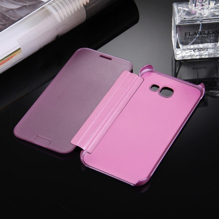 For Galaxy A5 (2017) / A520 High Transparency Horizontal Flip Leather Case with Sleep / Wake-up Function