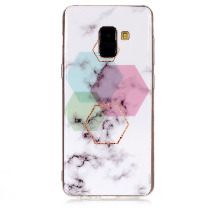Marble Pattern TPU Soft Protective Case For Galaxy A8 (2018)