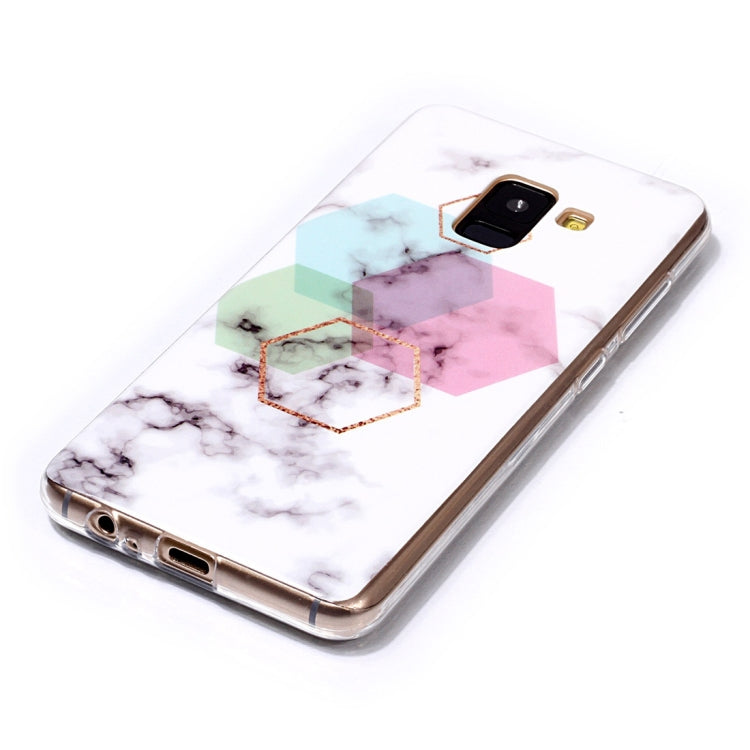 Marble Pattern TPU Soft Protective Case For Galaxy A8 (2018)