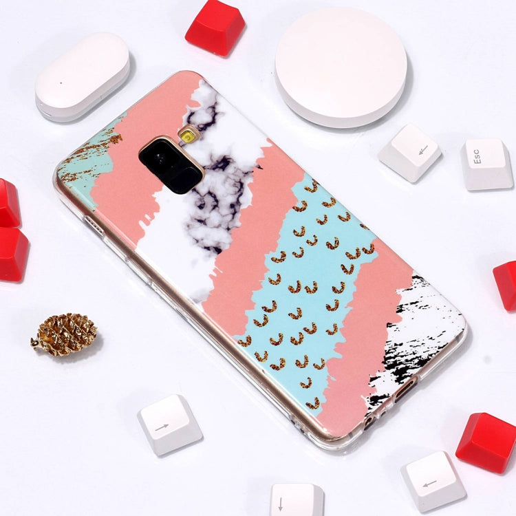 Marble Pattern TPU Soft Protective Case For Galaxy A8 (2018)