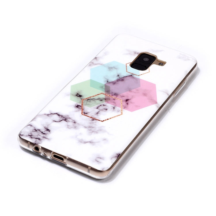 Marble Pattern TPU Soft Protective Case For Galaxy A8+ (2018)