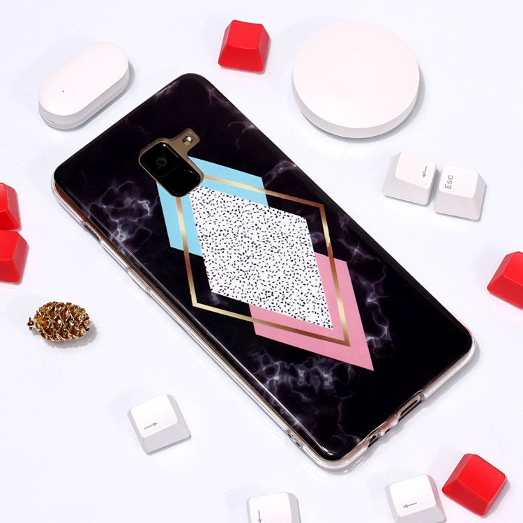 Marble Pattern TPU Soft Protective Case For Galaxy A8+ (2018)