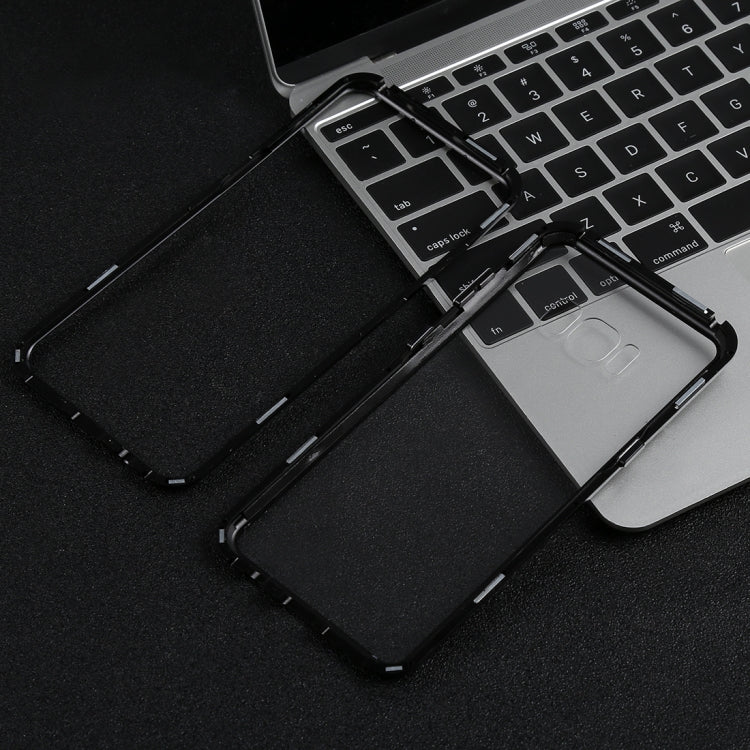 Magnetic Metal Frame Tempered Glass Case for Galaxy S8