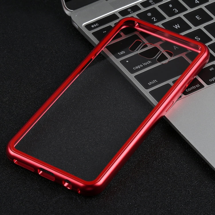Magnetic Metal Frame Tempered Glass Case for Galaxy S8