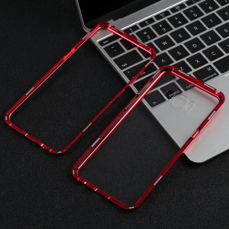 Magnetic Metal Frame Tempered Glass Case for Galaxy S8