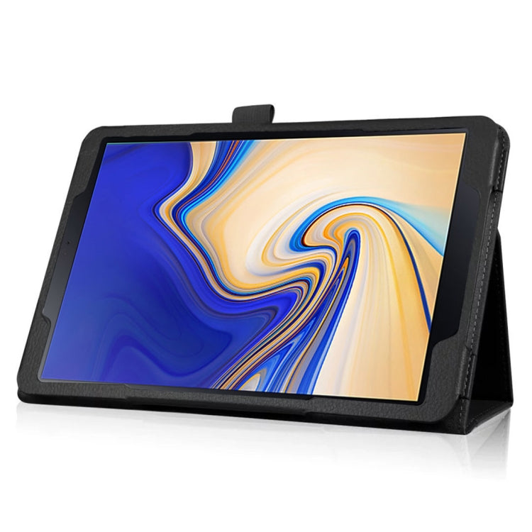 Litchi Texture Horizontal Flip Leather Case for Samsung Galaxy Tab S4 10.5 T830 / T835, with Holder