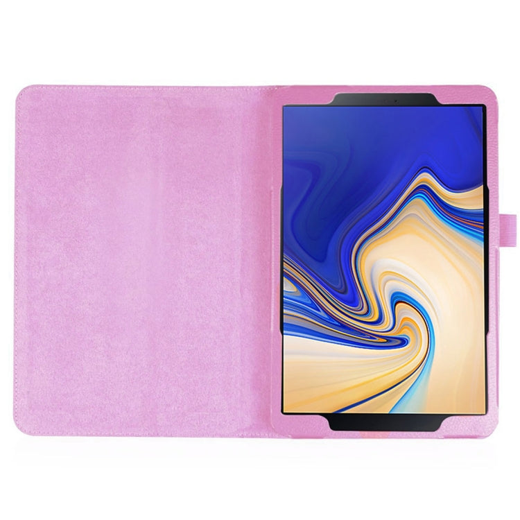 Litchi Texture Horizontal Flip Leather Case for Samsung Galaxy Tab S4 10.5 T830 / T835, with Holder