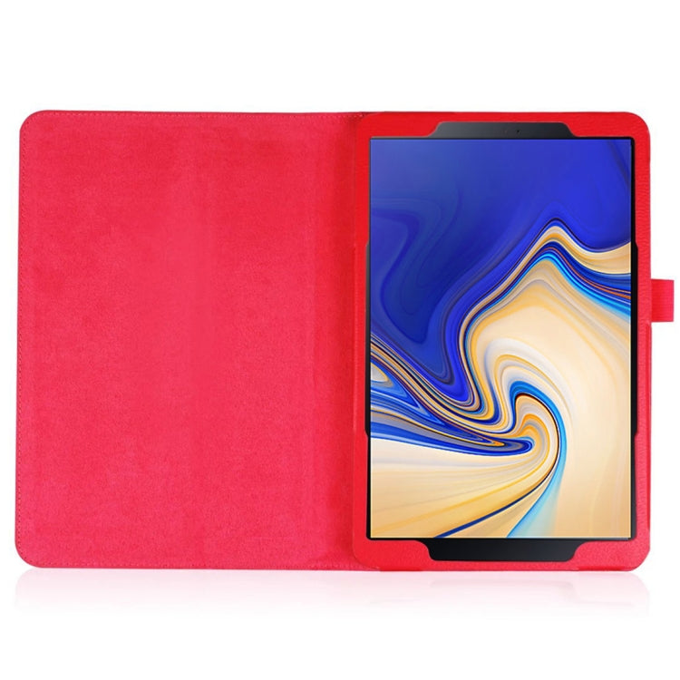 Litchi Texture Horizontal Flip Leather Case for Samsung Galaxy Tab S4 10.5 T830 / T835, with Holder