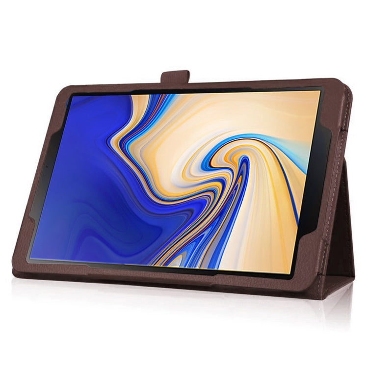 Litchi Texture Horizontal Flip Leather Case for Samsung Galaxy Tab S4 10.5 T830 / T835, with Holder