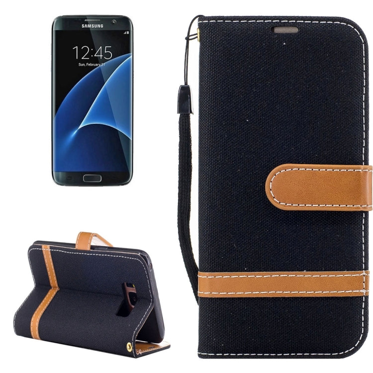 For Galaxy S8 + / G9550 Denim Texture Leather Case with Holder & Card Slots & Wallet & Lanyard