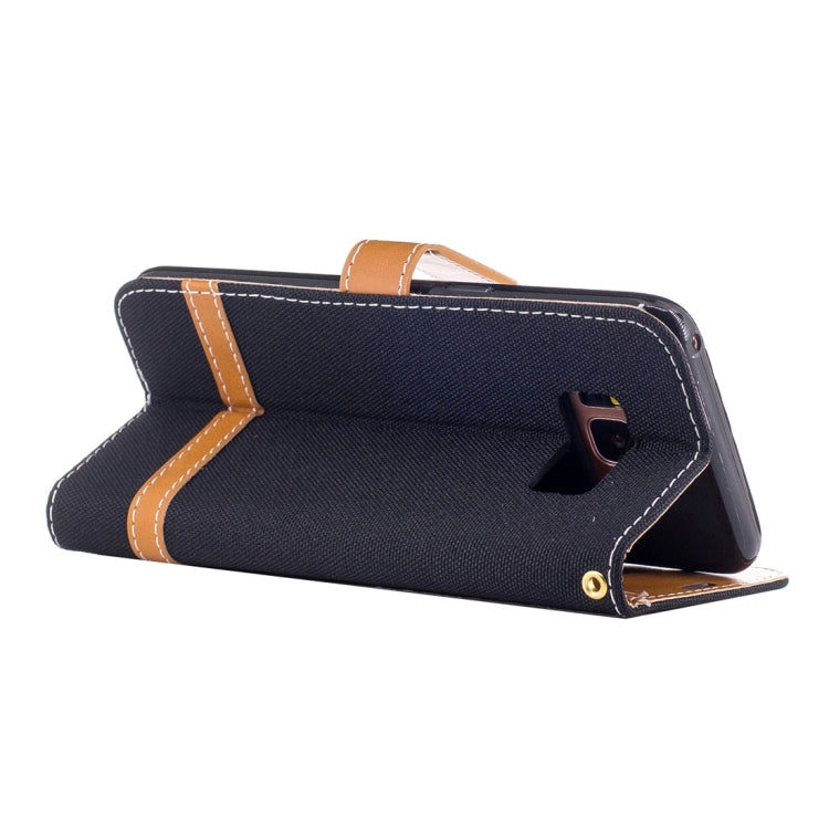 For Galaxy S8 + / G9550 Denim Texture Leather Case with Holder & Card Slots & Wallet & Lanyard