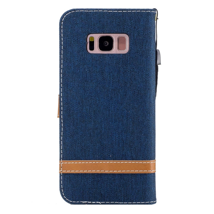 For Galaxy S8 + / G9550 Denim Texture Leather Case with Holder & Card Slots & Wallet & Lanyard