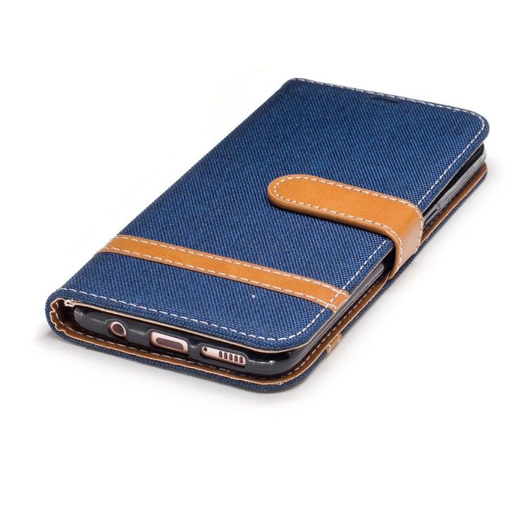 For Galaxy S8 + / G9550 Denim Texture Leather Case with Holder & Card Slots & Wallet & Lanyard
