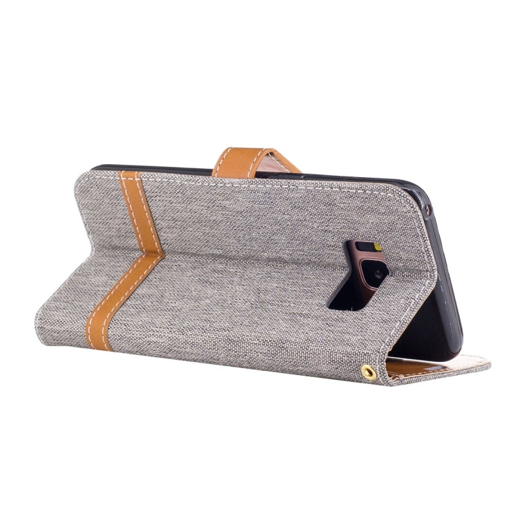 For Galaxy S8 + / G9550 Denim Texture Leather Case with Holder & Card Slots & Wallet & Lanyard