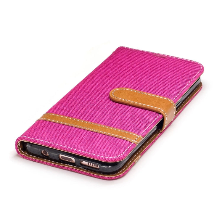 For Galaxy S8 + / G9550 Denim Texture Leather Case with Holder & Card Slots & Wallet & Lanyard