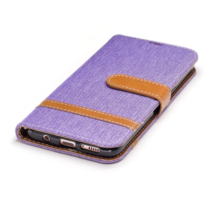 For Galaxy S8 + / G9550 Denim Texture Leather Case with Holder & Card Slots & Wallet & Lanyard