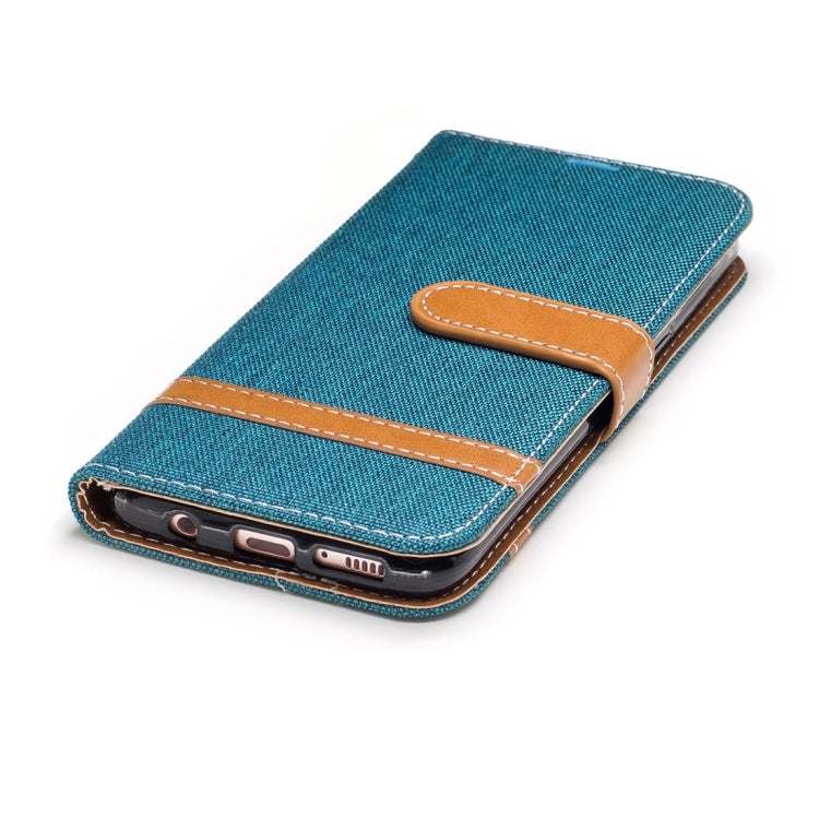 For Galaxy S8 Denim Texture Leather Case with Holder & Card Slots & Wallet & Lanyard