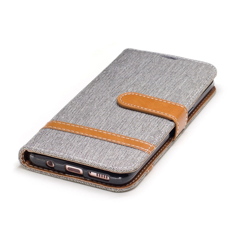 For Galaxy S8 Denim Texture Leather Case with Holder & Card Slots & Wallet & Lanyard