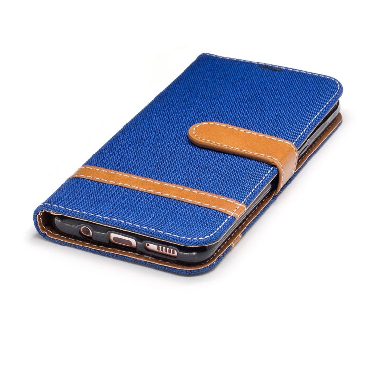 For Galaxy S8 Denim Texture Leather Case with Holder & Card Slots & Wallet & Lanyard