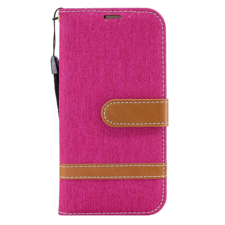 For Galaxy S8 Denim Texture Leather Case with Holder & Card Slots & Wallet & Lanyard