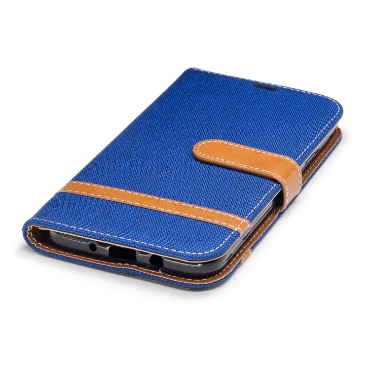 For Galaxy J7 (2017) (US Version) Denim Texture Leather Case with Holder & Card Slots & Wallet & Lanyard