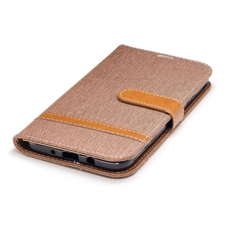 For Galaxy J7 (2017) (US Version) Denim Texture Leather Case with Holder & Card Slots & Wallet & Lanyard