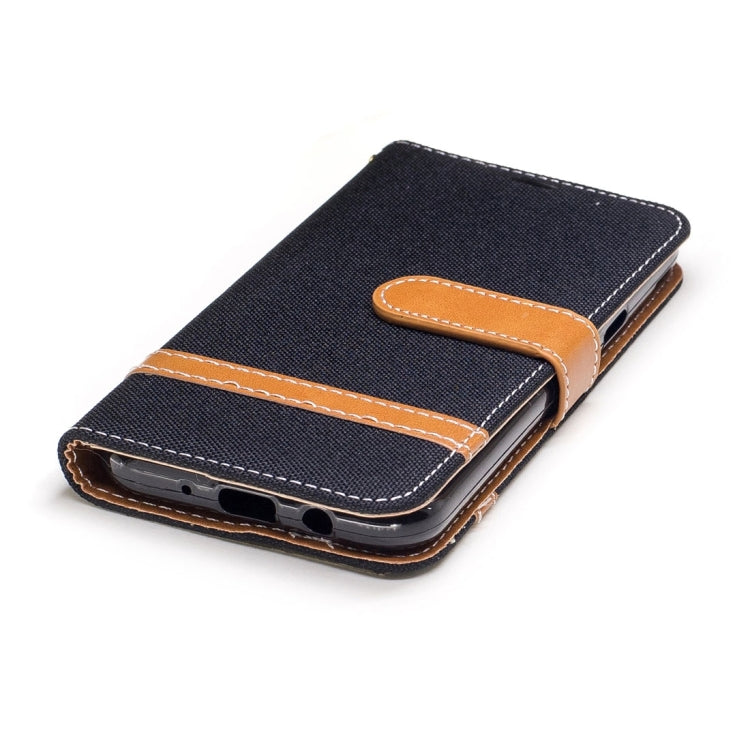 For Galaxy J3 (2017) (US Version) Denim Texture Leather Case with Holder & Card Slots & Wallet & Lanyard