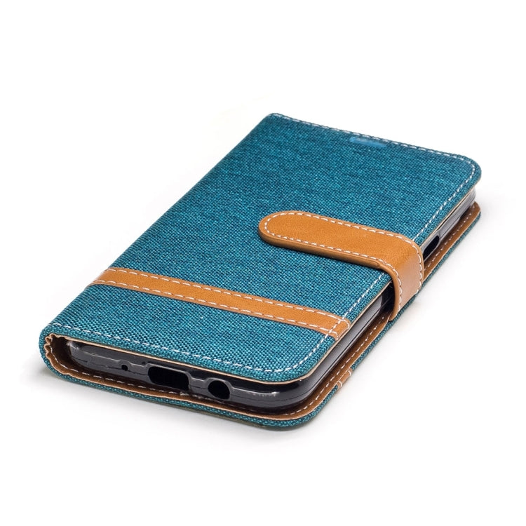 For Galaxy J3 (2017) (US Version) Denim Texture Leather Case with Holder & Card Slots & Wallet & Lanyard