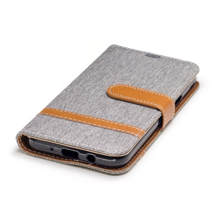 For Galaxy J3 (2017) (US Version) Denim Texture Leather Case with Holder & Card Slots & Wallet & Lanyard