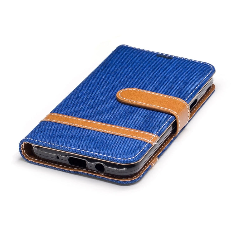 For Galaxy J3 (2017) (US Version) Denim Texture Leather Case with Holder & Card Slots & Wallet & Lanyard