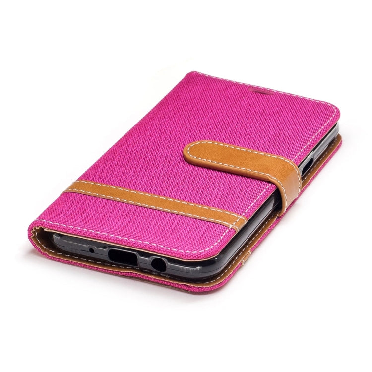 For Galaxy J3 (2017) (US Version) Denim Texture Leather Case with Holder & Card Slots & Wallet & Lanyard